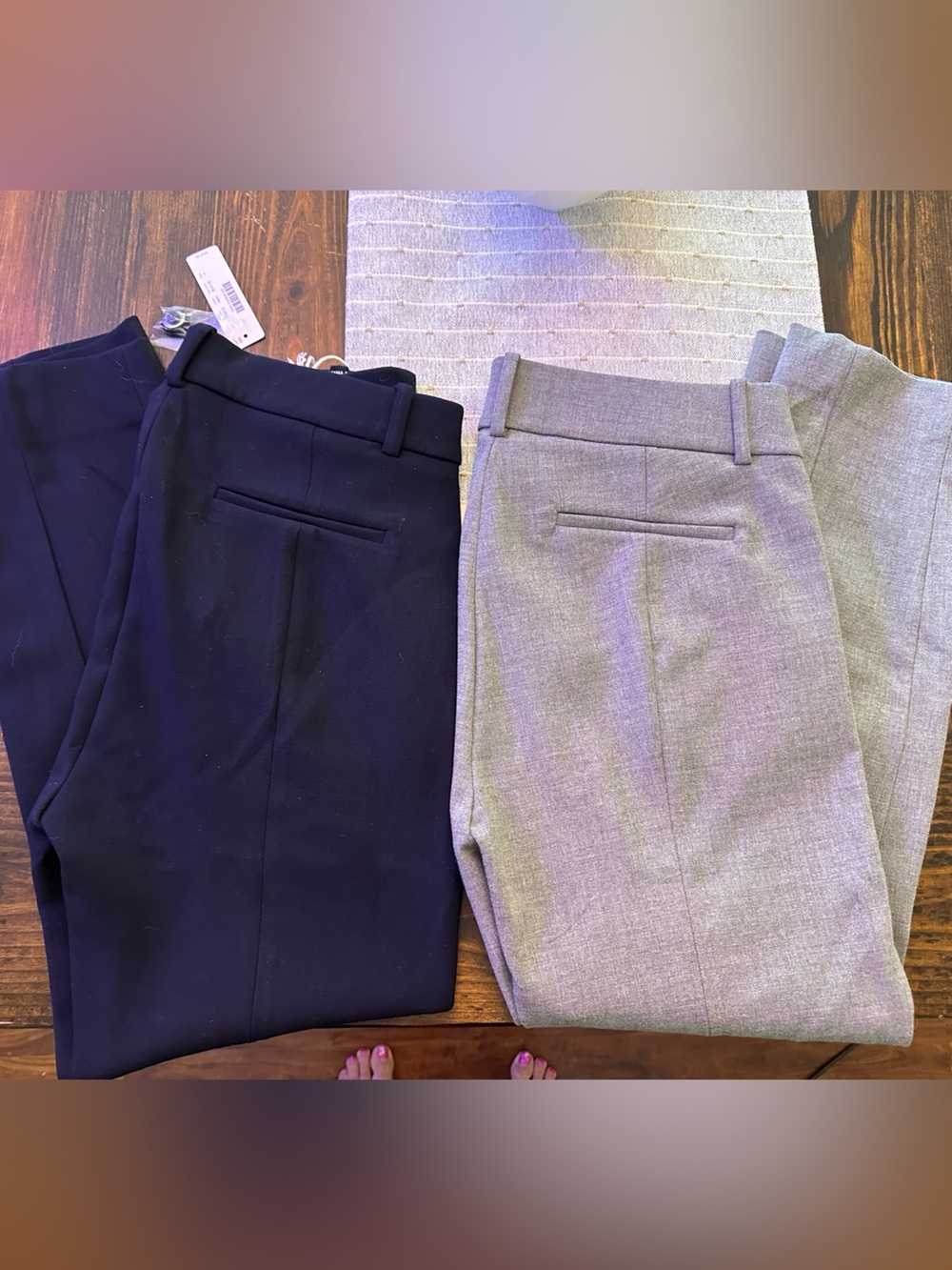 J. Crew Cameron dress pant in Navy and Grey 2 pairs